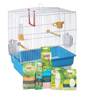 Cage équipée pour perruches ondulées – Living World