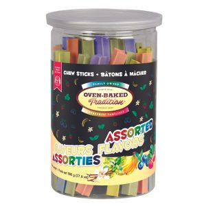 Gâteries Bâtons à Mâcher à Saveurs Assorties pour Chiens, 500g – Oven-Baked Tradition